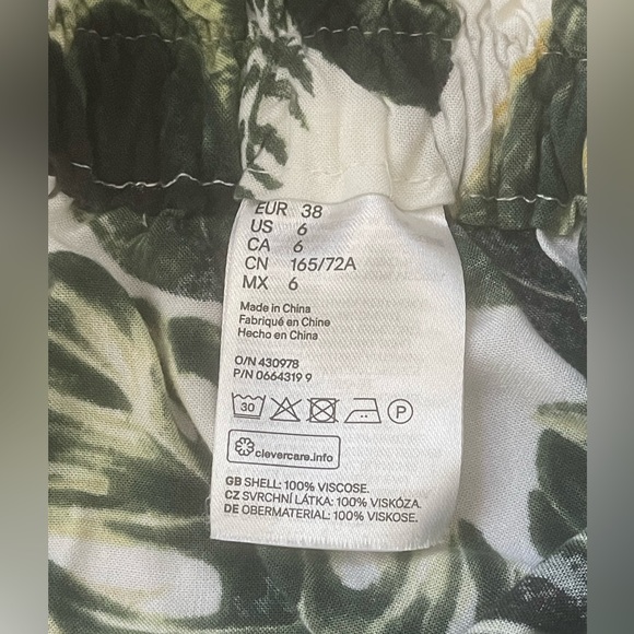 H&M Tropical Leaf Pants - Picture 6 of 10